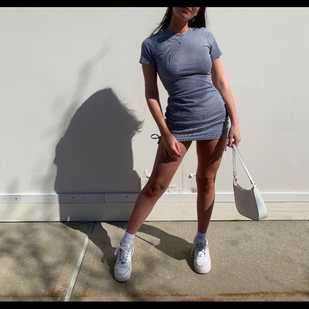 Ribbed Grey dress